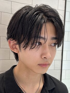 オーシャントーキョー 仙台(OCEAN TOKYO) ニュアンスシースルーセンターパートカルマパーマツーブロック