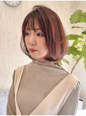 韓国アイドル風レイヤーボブスタイル【安佐南区】