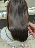 カット、髪質改善カラー、髪質改善トリートメント