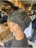 王道メンズショートマッシュ清潔感デザインカラー透明感