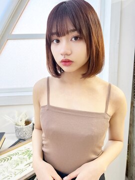 ジプソ 池袋西口(Gypso) ナチュボブ５/池袋美容室/髪質改善カラー/白髪ぼかし/縮毛矯正