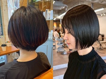 ロゴス 天王台北口店(LOGOS)の写真/横顔も映える美フォルムショート*[ケアブリーチ/ハイライト/髪質改善/ショートカット/MEN'Sカット/学割U24]