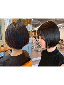 横顔も映える美フォルムショートカット◎[天王台/ケアブリーチ/ハイライト/髪質改善/MEN'Sカット/学割U24]