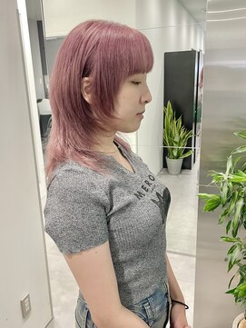 ゴウトゥデイシェアサロン 町田店(GO TODAY SHAiRE SALON) 色落ちも楽しめるピンクカラー♪