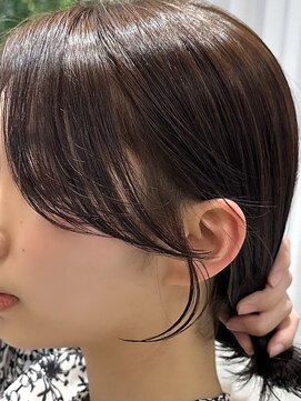 ビューブルー 亀戸錦糸町(VIEW BLUE) ◎小顔レイヤーバーガンディロングミディアム似合わせ前髪