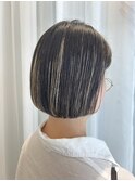 黒髪×ハイライト