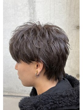 オーシャントーキョー ホワイト 原宿(OCEAN TOKYO WHITE) 茶髪ブラウンカラー無造作マッシュショート