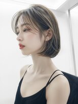 メロ 恵比寿(melo)&nbsp;大人ミディアムレイヤー　白髪ぼかし　脱白髪染め 30代40代50代
