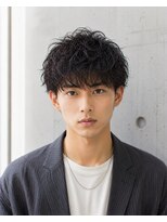 MEN's Baguz MEN'Sカット/ MEN'Sパーマ/ MEN'Sカラー 黒髪マッシュ強めウェーブ束感メンズパーマ