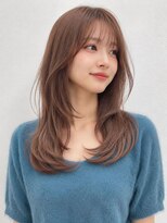 スタートウキョウ 渋谷駅(STAR TOKYO)&nbsp;韓国風レイヤーカットショコラブラウン小顔艶髪ロング秋カラー
