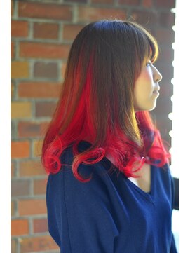 ソレイジュ(soleige) インナーカラー・レッド