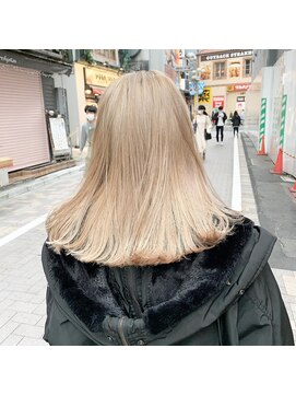 サロンドミルク 溝の口店(salon de MiLK) 外国人のようなブロンドベージュ!