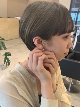 ヌース(NOUS) くびれヘア/ショート/前髪カット/くびれボブ/ボブレイヤー