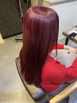 シャインヘアフラッペ 新百合ヶ丘2号店(Shine hair frappe) 濃厚ピンク