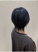 深みたっぷりダークブルー×ウルフ