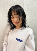 顔まわりがポイントのパーマスタイル