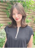 20代30代40代◎韓国ヘアー顔周りレイヤー青髪似合わせカットロブ