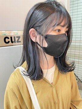 キューズ クラブ(cuz KLUB) 【cuzKLUB】イヤリングカラー×ブルーグレー【池袋】