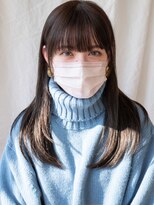 アフロート ギンザ(AFLOAT GINZA)&nbsp;【白川】20代30代40代ぱっつん前髪オリーブグリーン23.2.11