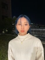 エアー 青山(AIR)&nbsp;ワンレンボブ/ハイトーンブルー/オトナブルー