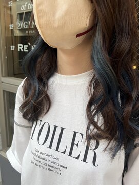 リエコー(RE'ECHO) インナーカラーブルー