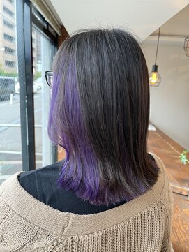 おしゃれ泥棒 《おしゃれ泥棒》インナーカラー紫ちゃん