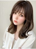 大人かわいい似合わせカット/こなれミディ/美髪/くびれヘア/新宿