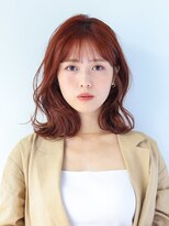 ガリカ 横浜(Gallica) 【mirei】大人の柔らかくびれミディアム x 暖色系カラー