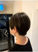ナチュラルレイヤーショートボブ