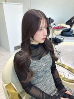 ラヴィ(Lavie) 韓国顔まわりレイヤーカット/暗髪透明感ショコラブラウン
