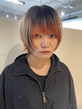 ソイ 下北沢(soi) デザインカラー_ショートウルフ_裾カラー_インナーカラー