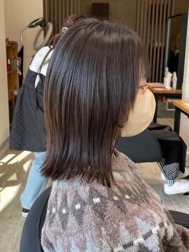 アトリエコア(Atelier Coa) ミルクティーベージュカラーくびれヘアグレージュカラー韓国