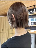 ダブルカラー_インナーカラー_こなれミディ_レイヤー_前髪