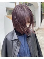 ロマリア(Lomalia)&nbsp;【Lomalia表参道】bob×lavender color/フルバング/シアーカラー