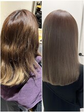 エイジング毛・ダメージ毛の方に♪カラーリングと同時にトリートメント成分で補修ケア【神楽坂/飯田橋】