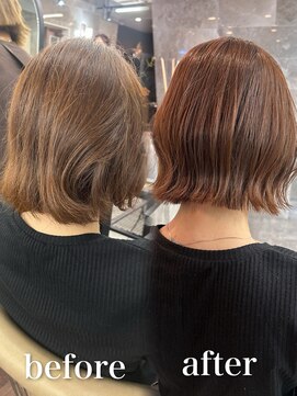 サンド クリア 横浜本店(sand clear) くびレイヤーボブルフネビージュ小顔ワンレンこなれミディ