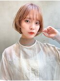 Aimee 町田　レイヤーボブ×ピンクベージュ