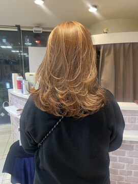 ショコララテ 30代40代50代60代レイヤー大人脱白髪染め【片野】