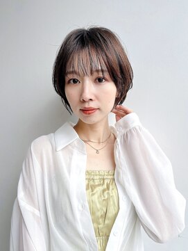 トルネード(TORNADO) 大人可愛いショートボブひし形丸み丸顔前髪ありK20250222