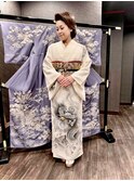 訪問着レンタルコーデ　着付け　和髪セット(リピート様限定)