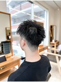 【メンズ★大名】アップバングスタイル×刈り上げ×束感×無造作