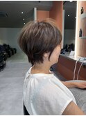白髪ぼかしハイライトショート☆