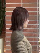 ルームヒゴバシ(room higobashi)&nbsp;ぷつっとボブ×ラベンダーベージュ