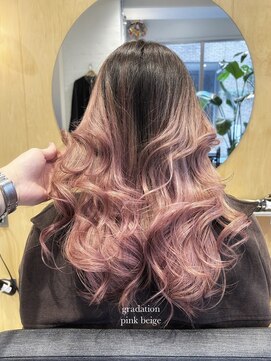 スタン 渋谷(Stam) グラデーションカラー/ピンクベージュ/渋谷