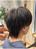 メンズカットショートウルフレイヤー