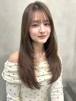 ナナローネス 渋谷(nana loness) レイヤーカット ロングレイヤー 顔まわりカット 韓国レイヤー