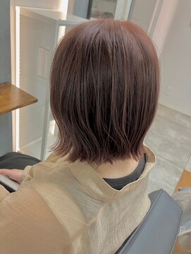 ギルド 清瀬店(GUILD) 柔らかピンクブラウンの外ハネボブ