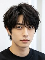 エイチ メンズ(H)&nbsp;マンバンセンター分けマンバンヘアマッシュパーマツイストパーマ