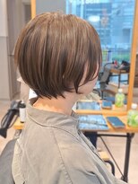 ヘアーカッティングガーデン ジャック モアザン 梅田店 やわらかベージュの丸みショート