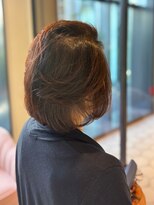 サロンイクエヤマザキ 文京(SALON IKUE YAMAZAKI)&nbsp;髪に優しい白髪染め（ノンジアミン）ミディアムレイヤーカット